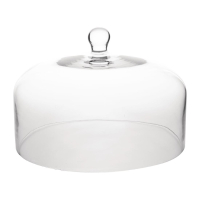 Glass Cake Stand with Dome | Cake Display with Cover | 280x320mm | Olympia CS014