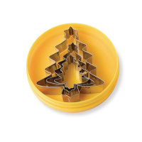 Christmas Tree Cookie Cutters | Festive Baking Set | 3 Piece Stainless Steel Cutters | Schneider CW344