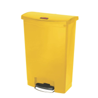 Commercial Step On Bin | Front Pedal Waste Container | 90L Capacity | Rubbermaid Slim Jim CW593
