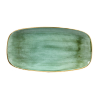 Rectangular Plates | Stonecast Plates | Samphire Green 189 x 355mm | Churchill CY101