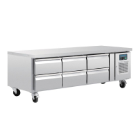 Commercial Chef Base Fridge | Drawer Fridge | Six Drawer U-Series | Polar DA465