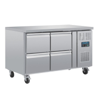 Commercial Gastronorm Counter Fridge | Four Drawer Refrigerator | 440L Capacity | Polar U-Series DA547