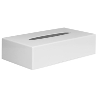 Rectangular Tissue Holder | White Tissue Dispenser | Countertop Design | DA606