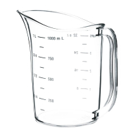 Polycarbonate Measuring Jug | Kitchen Measuring Cup | 1L Capacity | Vogue DB451