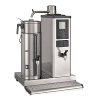 Commercial Bulk Coffee Brewer | 10 Litre Coffee Urn | Hot Water Tap | Bravilor B10 HWL DC688