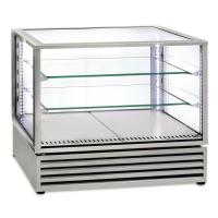 Commercial Countertop Display Fridge | Roller Grill Display Refrigerator | 2/1GN Stainless Steel | Roller Grill CD800