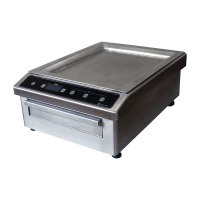 Commercial Induction Griddle | Electric Countertop Griddle | 3000W Power | Adventys BGIC 3000 DF977