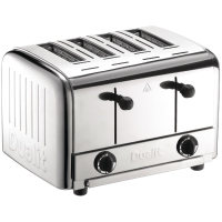 Commercial 4 Slice Toaster | Pop Up Toaster | Stainless Steel | Dualit Caterers 49900 DK840