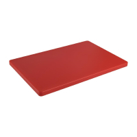 Thick Low Density Chopping Board | Red Cutting Board | 25mm Thickness | Hygiplas DM004