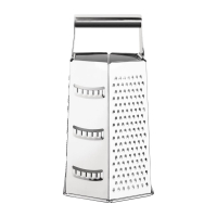 Professional Hand Grater | 6 Way Grater | Stainless Steel Kitchen Tool | Vogue DM022