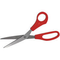 Colour Coded Scissors | Red Kitchen Shears | Food Safe & Dishwasher Safe | Hygiplas DM036