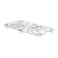 Polycarbonate 1/4 Gastronorm Pan Drain Shelf | GN Pan Drainer Tray | Food Container Accessory | Cambro DM749