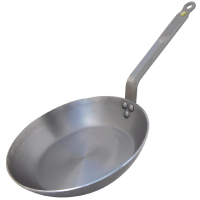 Black Iron Frying Pan | Mineral B Cast Iron Skillet | 240mm Professional Pan | De Buyer DN897