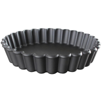 Round Fluted Tartlet Mould | 11cm Exoglass Tart Mould | Non-Stick Bakeware | Matfer DN956