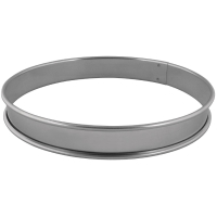 Stainless Steel Tart Ring | 28cm Pastry Ring | Professional Baking Mould | Matfer DN962