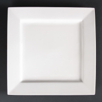 Square Plates | Fine China Plates | 265mm Serving Plates | Lumina DP965