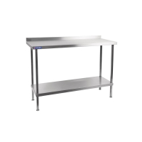 Stainless Steel Wall Table | Commercial Prep Table | With Upstand 600mm | Holmes DR034