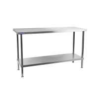 Stainless Steel Centre Table | Commercial Kitchen Prep Table | 1200mm | Holmes DR050