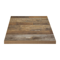 Square Table Top | Pre-drilled Urban Dark Table Top | Indoor & Outdoor Use | Bolero DR823