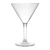 Polycarbonate Martini Glasses | Unbreakable Cocktail Glasses | 300ml Capacity | Kristallon DS131