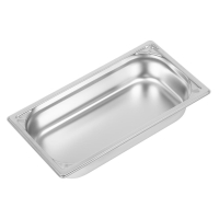 Stainless Steel Gastronorm Pan | 1/3 GN Container | 65mm Deep | Vogue DW442