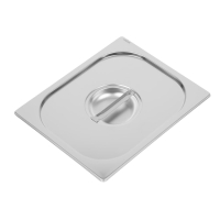 Stainless Steel Gastronorm Pan Lid | 1/2 GN Lid | Heavy Duty Kitchen Container Cover | Vogue DW456