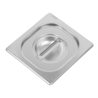 Stainless Steel Gastronorm Pan Lid | 1/6 GN Lid | Heavy Duty | Vogue DW459