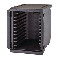 Insulated Food Pan Carrier | Front Loading Transport Box | 126 Litre With 9 Rails | Cambro DW584