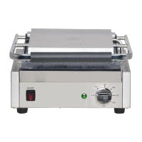 Commercial Contact Grill | Bistro Large Sandwich Press | Ribbed Plates | Buffalo DY997