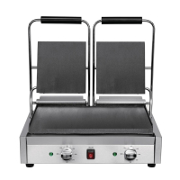 Commercial Double Contact Grill | Bistro Contact Grill | Ribbed Plates | Buffalo DY998