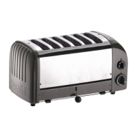Commercial 6 Slice Bread Toaster | Professional Toaster | Charcoal Finish | Dualit 60156