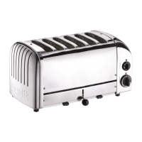Commercial 6 Slice Bread Toaster | Extra Wide Slot Toaster | Stainless Steel | Dualit 60144
