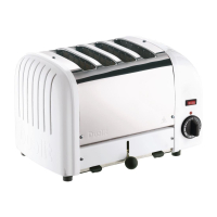 Commercial 4 Slice Toaster | Bread Toaster | White | Dualit 40355