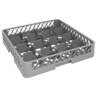 Commercial Glass Rack | 16 Compartment Dishwasher Rack | Stackable Storage | Vogue F612
