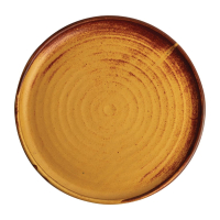 Round Plate | Canvas Rim Plate | 265mm Sienna Rust | Olympia FA310