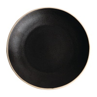 Canvas Concave Plate | Delhi Black Dinner Plate | 270mm Diameter | Olympia FA318
