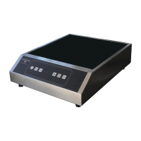 Commercial Induction Hob | Single Zone Induction Cooktop | 3000W Power | Adventys GLN3000 FA425
