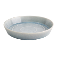 Cavolo Flat Round Bowl | Ice Blue Ceramic Tableware | 220mm Diameter | Olympia FB566 (Pack of 4)