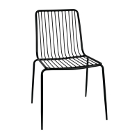 Steel Wire Dining Chairs | Metal Restaurant Chairs | Pack of 4 | Bolero FB874