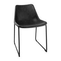 Rodeo Side Chairs | Black Dining Chairs | Pack of 2 | Bolero FB880