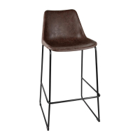 Commercial High Stool | Bar Stool | Rodeo Design Mocha Finish | Bolero FB884