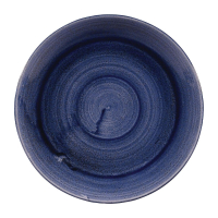 Coupe Plates | Cobalt Blue Stonecast Patina | 260mm Professional Dining | Churchill FC168