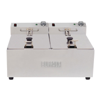 Commercial Twin Tank Fryer | Countertop Electric Fryer | 2x5L Capacity | Buffalo FC257