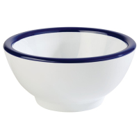 Pure Bowl White And Blue | Porcelain Serving Bowl | 130(D) x 65(H) mm | 0.3Ltr | APS FC986