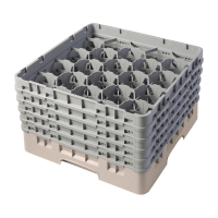 Camrack Glass Rack | 20 Compartment Glasswasher Rack | Max Glass Height 257mm | Cambro FD069