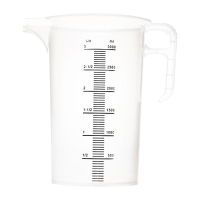 Polypropylene Measuring Jug | Commercial Capacity Jug | 3L Clear Kitchen Measuring | Pro-Measures FD328