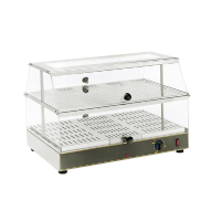 Commercial Heated Food Display | Roller Grill Showcase | 200W Countertop Warmer | Roller Grill WD200
