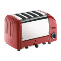 4 Slice Vario Toaster | Commercial Toaster | Red Finish | Dualit 40353