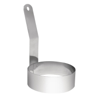 Long Handled Egg Ring | 75mm Diameter Egg Mold | Professional Breakfast Tool | Vogue GD695