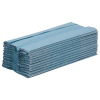 C Fold Hand Towels | Blue Paper Towels | 1-Ply 190 Sheets | Jantex GD832